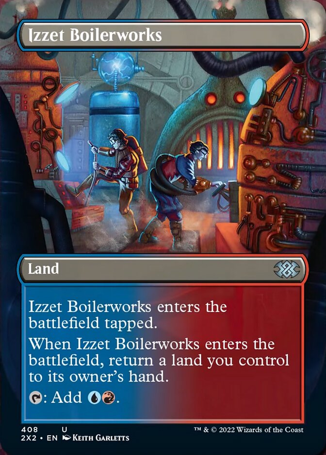 Izzet Boilerworks (Borderless Alternate Art) [Double Masters 2022] | Gamer Loot