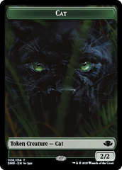 Zombie // Cat (008) Double-Sided Token [Dominaria Remastered Tokens] | Gamer Loot