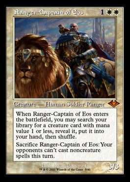 Ranger-Captain of Eos (Retro Foil Etched) [Modern Horizons] | Gamer Loot