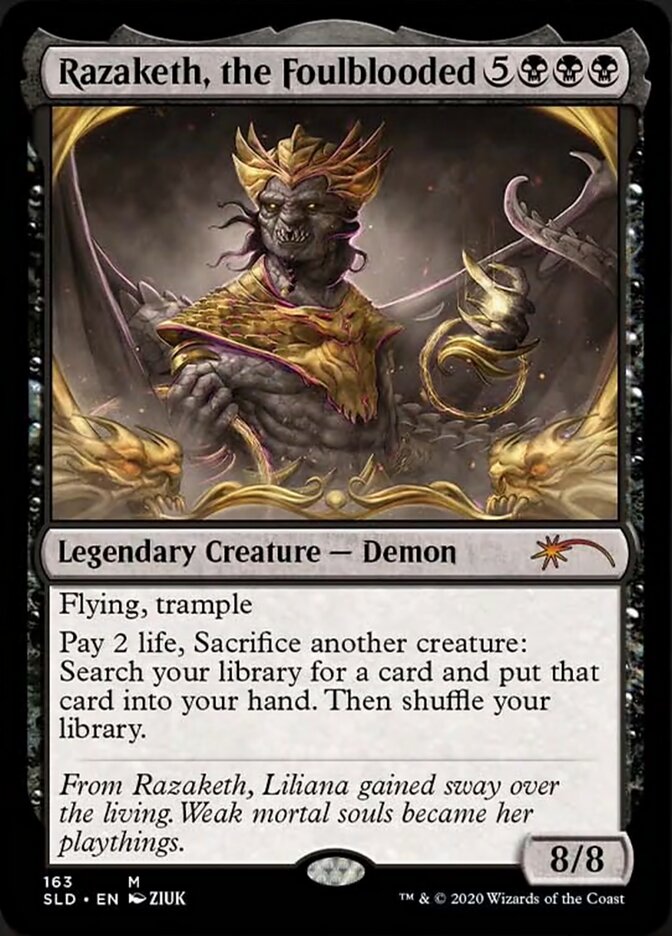 Razaketh, the Foulblooded (Foil Etched) [Secret Lair Drop Series] | Gamer Loot