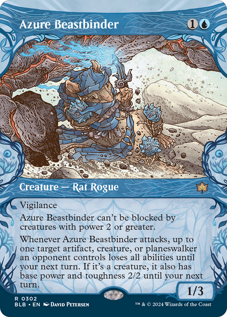 Azure Beastbinder (Showcase) [Bloomburrow] | Gamer Loot