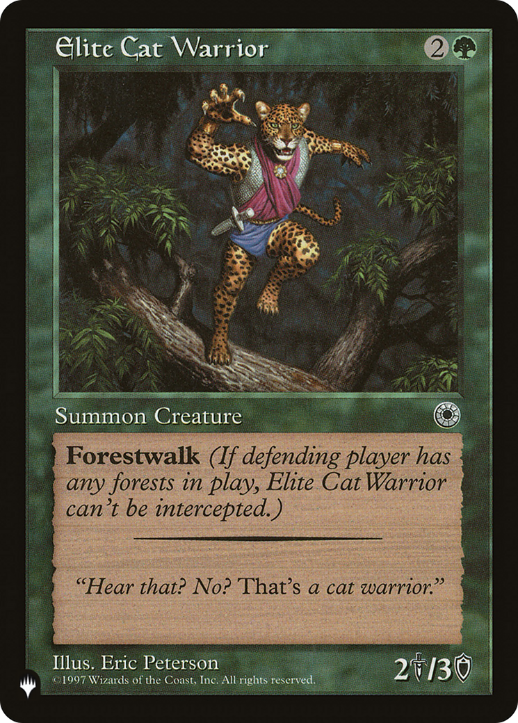 Elite Cat Warrior (Flavor Text) [The List Reprints] | Gamer Loot