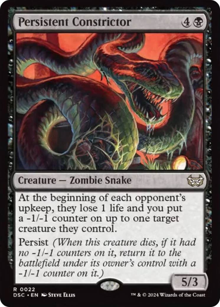 Persistent Constrictor [Duskmourn: House of Horror Commander] | Gamer Loot