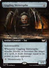 Giggling Skitterspike (Extended Art) [Duskmourn: House of Horror Commander] | Gamer Loot