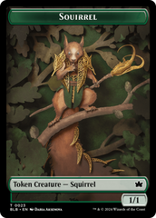 Squirrel // Treasure Double-Sided Token [Bloomburrow Tokens] | Gamer Loot