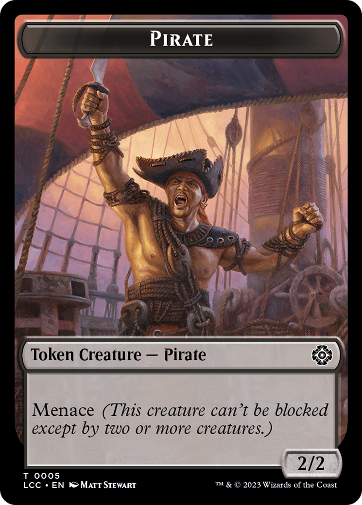 City's Blessing // Pirate (0005) Double-Sided Token [The Lost Caverns of Ixalan Commander Tokens] | Gamer Loot