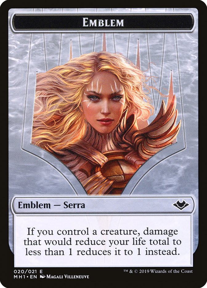 Serra the Benevolent Emblem [Modern Horizons Tokens] | Gamer Loot