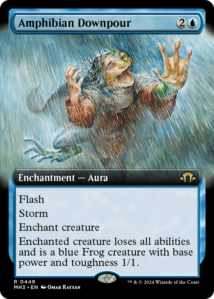 Amphibian Downpour (Extended Art) [Modern Horizons 3] | Gamer Loot