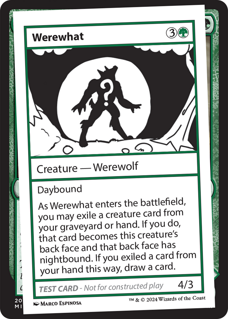 Werewhat [Mystery Booster 2 Playtest Cards] | Gamer Loot