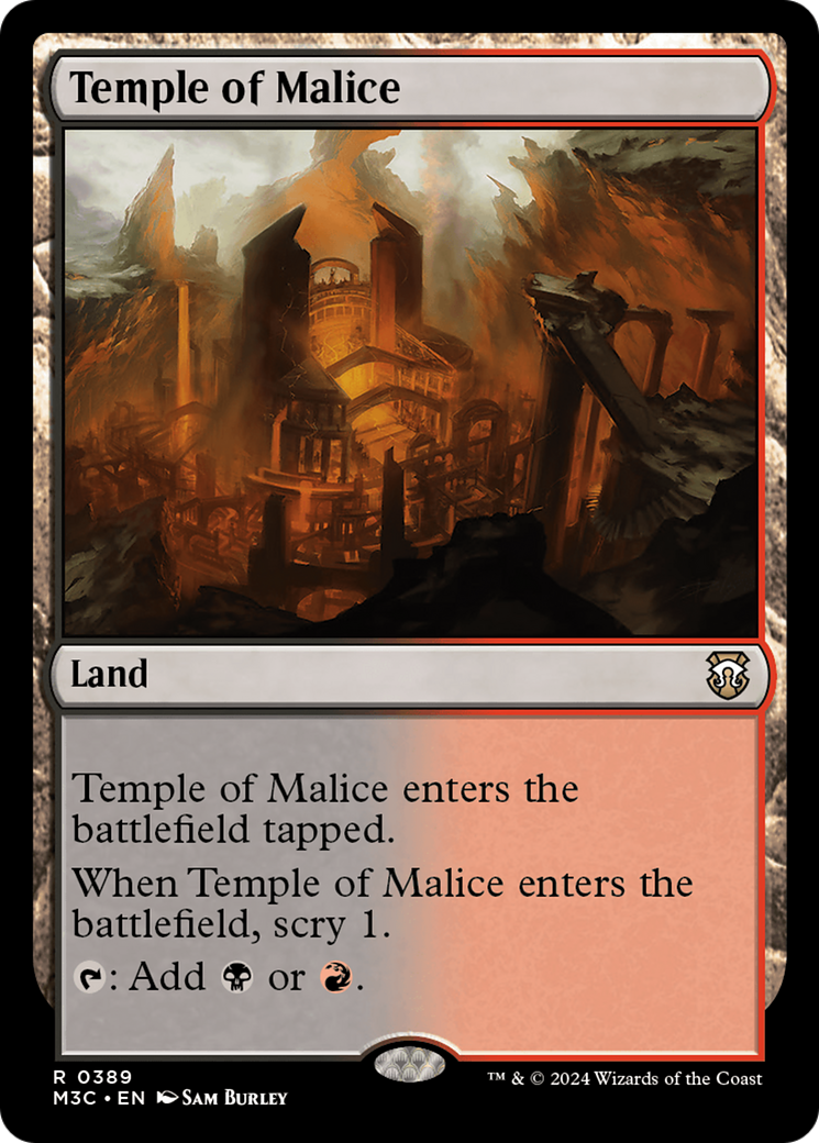 Temple of Malice (Ripple Foil) [Modern Horizons 3 Commander] | Gamer Loot