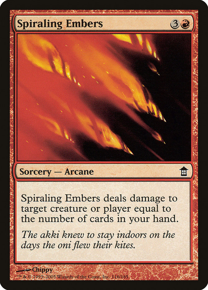 Spiraling Embers [Saviors of Kamigawa] | Gamer Loot