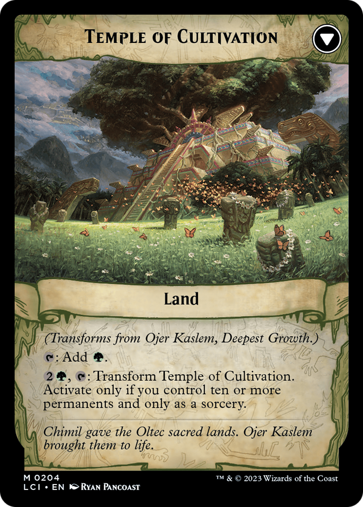 Ojer Kaslem, Deepest Growth // Temple of Cultivation [The Lost Caverns of Ixalan Prerelease Cards] | Gamer Loot