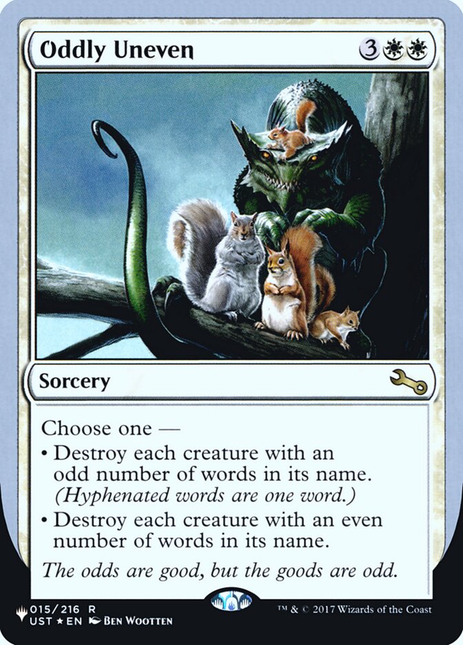 Oddly Uneven (Unfinity Foil Edition) [The List] | Gamer Loot