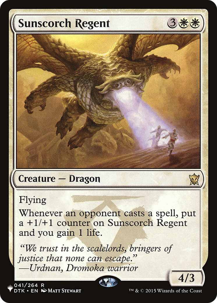 Sunscorch Regent [The List] | Gamer Loot