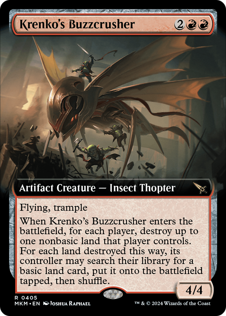 Krenko's Buzzcrusher (Extended Art) [Murders at Karlov Manor] | Gamer Loot