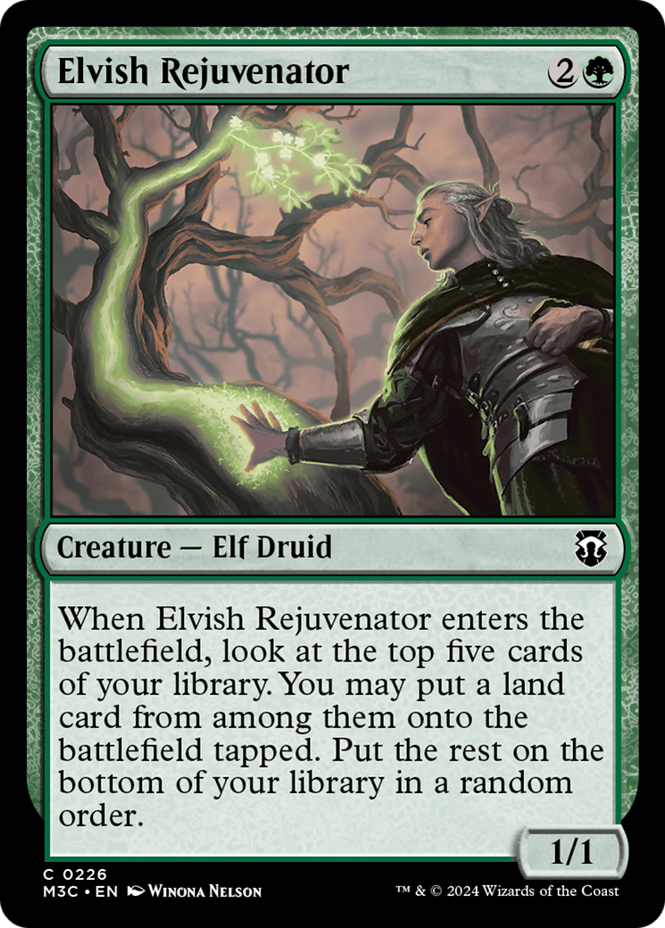 Elvish Rejuvenator (Ripple Foil) [Modern Horizons 3 Commander] | Gamer Loot