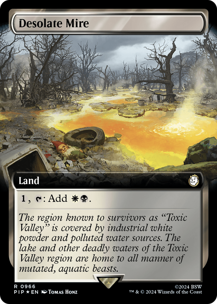 Desolate Mire (Extended Art) (Surge Foil) [Fallout] | Gamer Loot