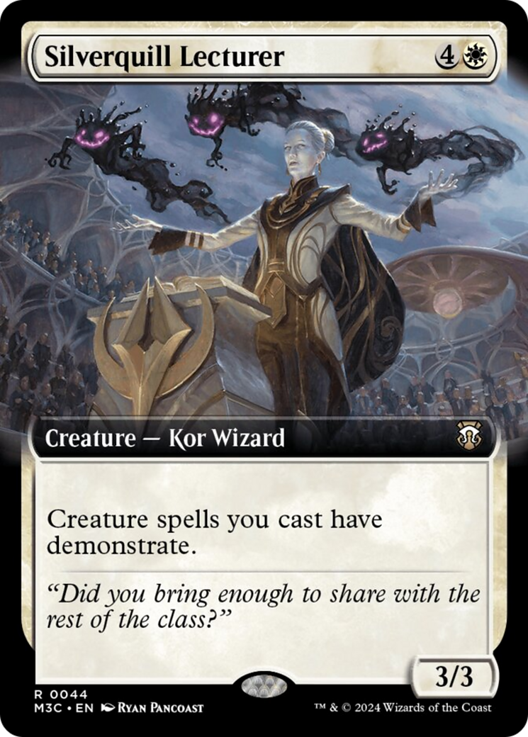 Silverquill Lecturer (Extended Art) (Ripple Foil) [Modern Horizons 3 Commander] | Gamer Loot