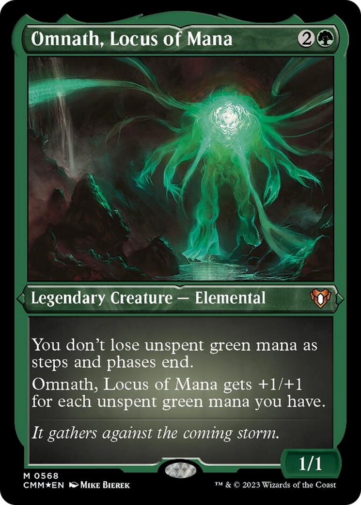 Omnath, Locus of Mana (Foil Etched) [Commander Masters] | Gamer Loot