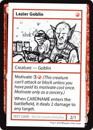 Lazier Goblin (2021 Edition) [Mystery Booster Playtest Cards] | Gamer Loot