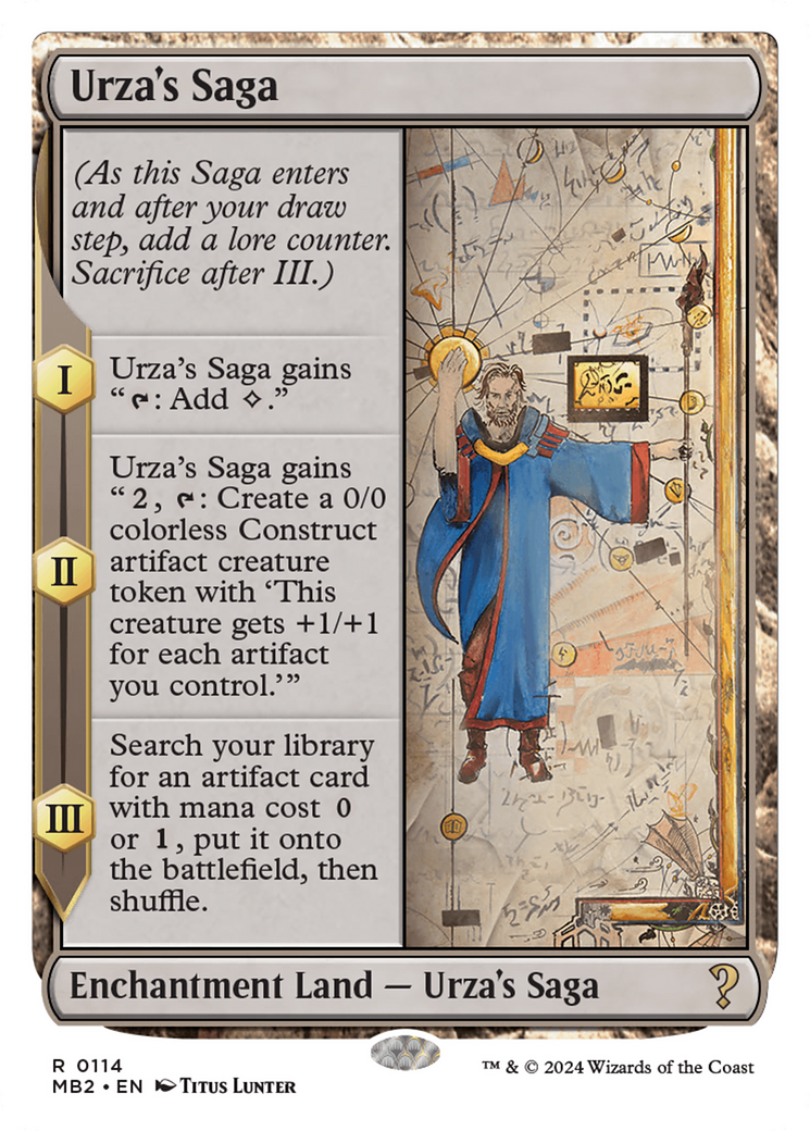 Urza's Saga (White Border) [Mystery Booster 2] | Gamer Loot