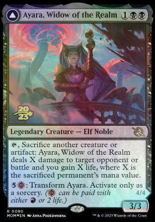 Ayara, Widow of the Realm // Ayara, Furnace Queen [March of the Machine Prerelease Promos] | Gamer Loot