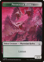 Warrior // Phyrexian Hydra (0012) Double-Sided Token [March of the Machine Tokens] | Gamer Loot