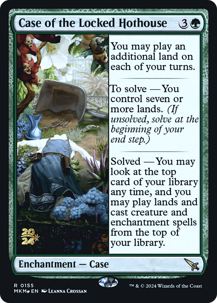 Case of the Locked Hothouse [Murders at Karlov Manor Prerelease Promos] | Gamer Loot