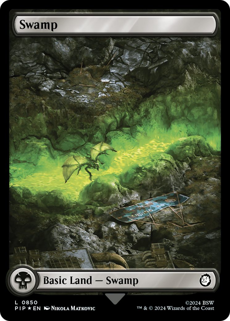 Swamp (0850) (Surge Foil) [Fallout] | Gamer Loot