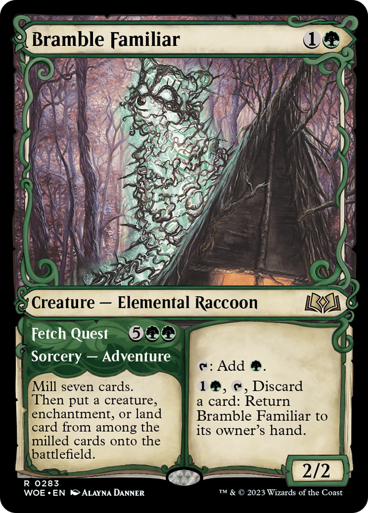 Bramble Familiar // Fetch Quest (Showcase) [Wilds of Eldraine] | Gamer Loot