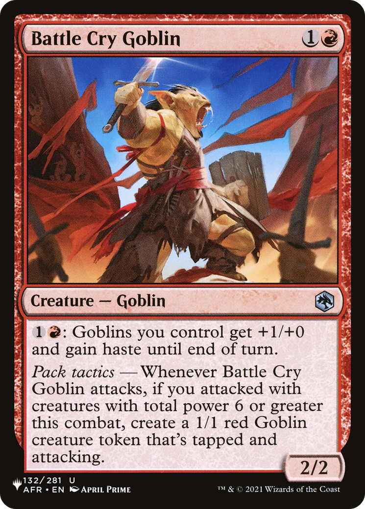 Battle Cry Goblin [The List Reprints] | Gamer Loot