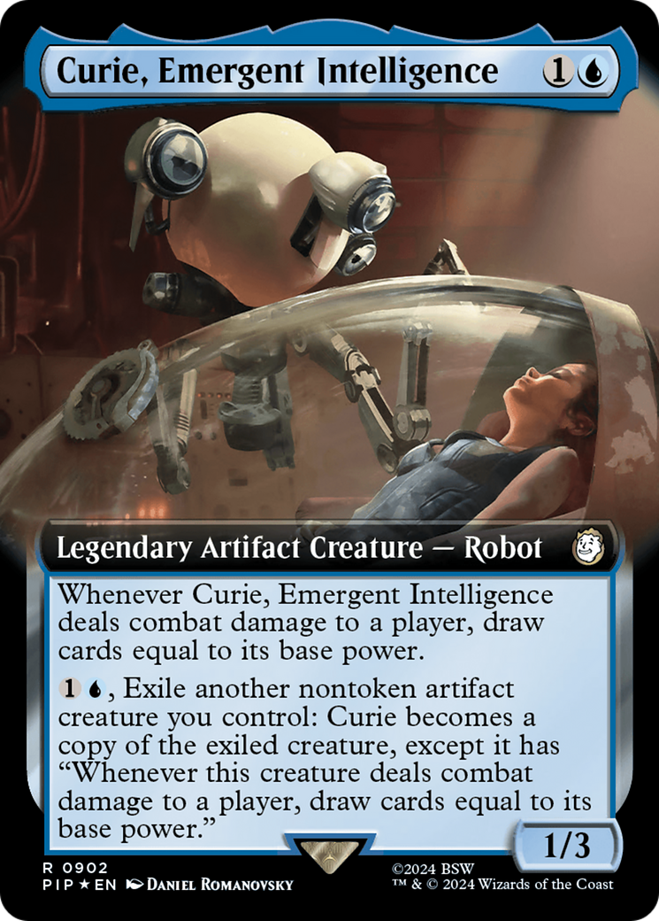 Curie, Emergent Intelligence (Extended Art) (Surge Foil) [Fallout] | Gamer Loot