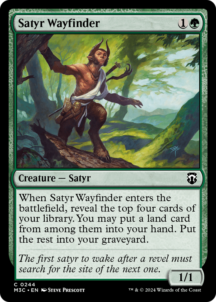 Satyr Wayfinder (Ripple Foil) [Modern Horizons 3 Commander] | Gamer Loot