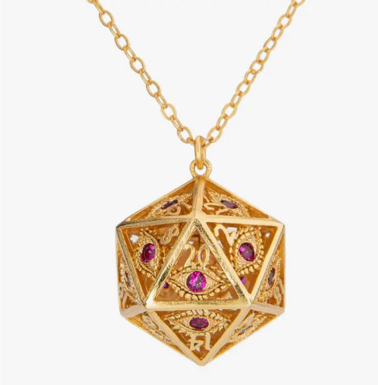 Dragon's Eye D20 Necklace | Gamer Loot