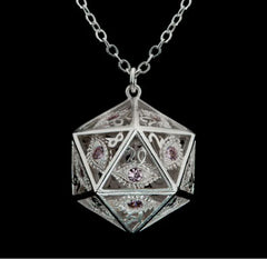 Dragon's Eye D20 Necklace | Gamer Loot