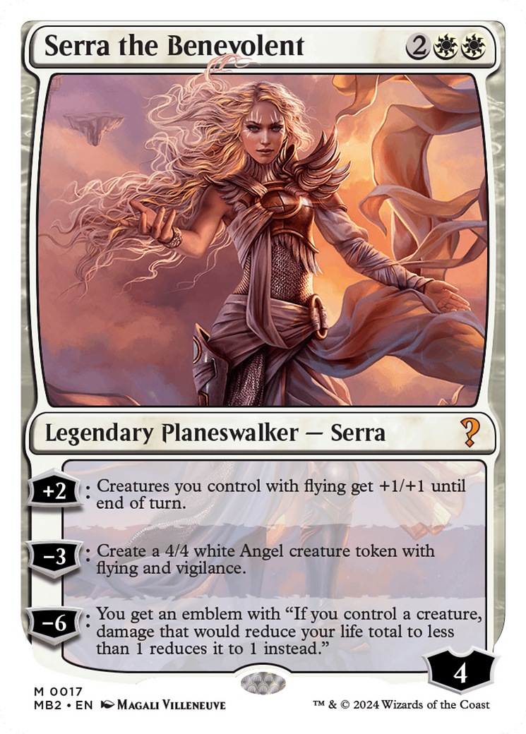 Serra the Benevolent (White Border) [Mystery Booster 2] | Gamer Loot