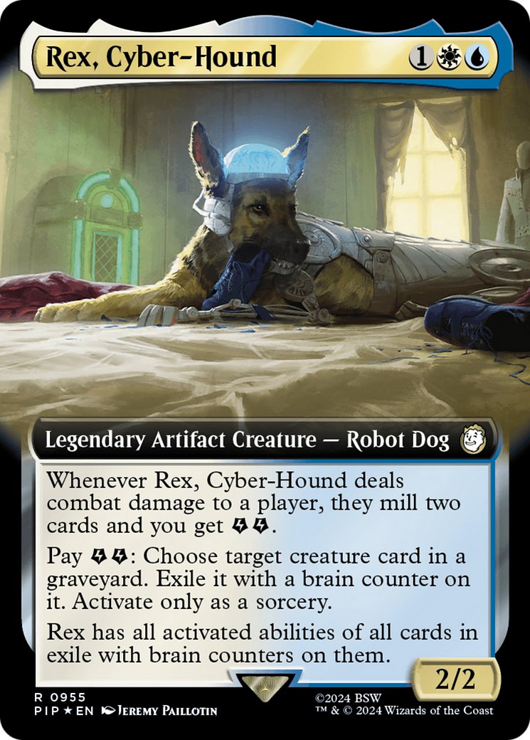 Rex, Cyber-Hound (Extended Art) (Surge Foil) [Fallout] | Gamer Loot