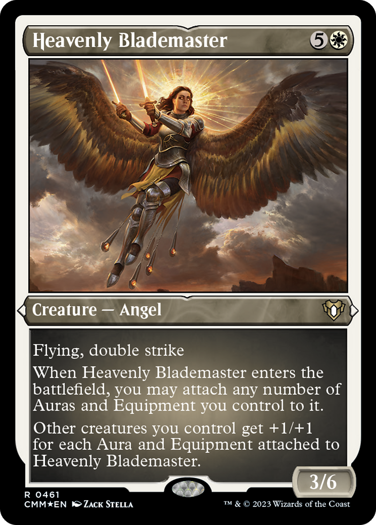 Heavenly Blademaster (Foil Etched) [Commander Masters] | Gamer Loot