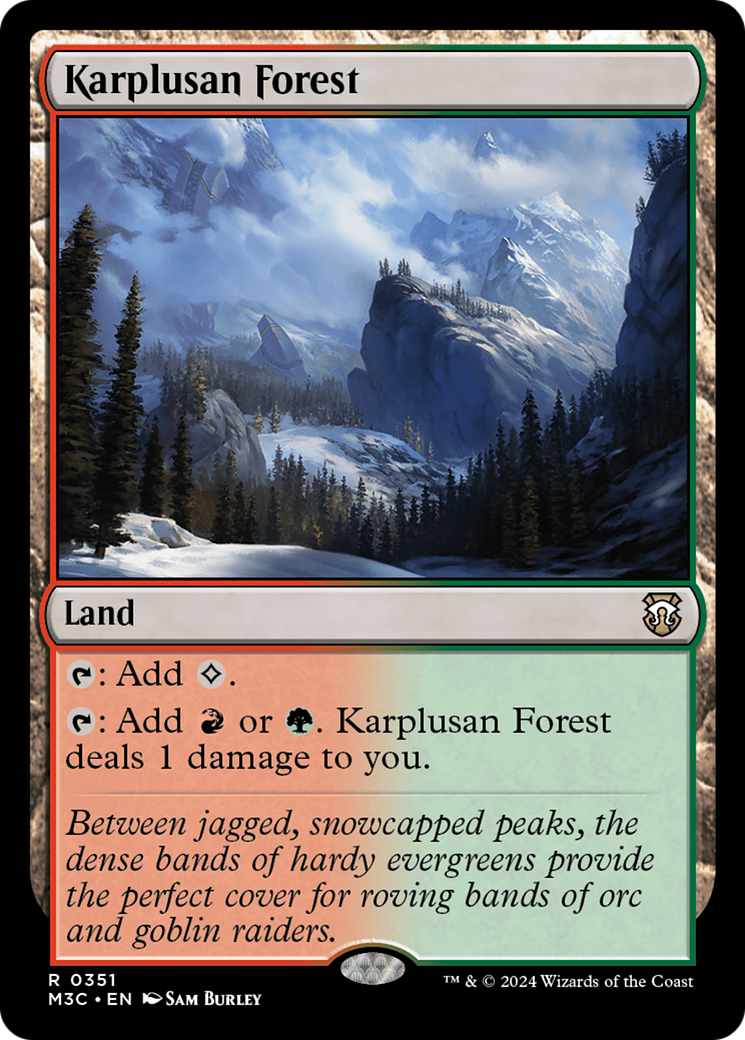 Karplusan Forest (Ripple Foil) [Modern Horizons 3 Commander] | Gamer Loot