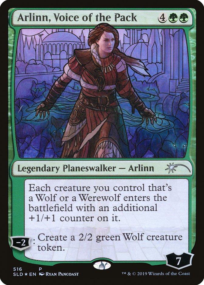 Arlinn, Voice of the Pack (Stained Glass) [Secret Lair Drop Promos] | Gamer Loot