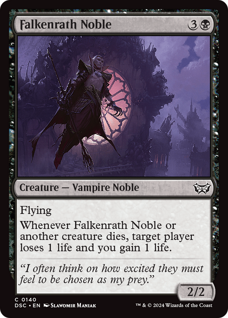 Falkenrath Noble [Duskmourn: House of Horror Commander] | Gamer Loot