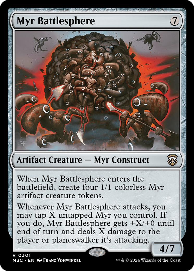 Myr Battlesphere (Ripple Foil) [Modern Horizons 3 Commander] | Gamer Loot