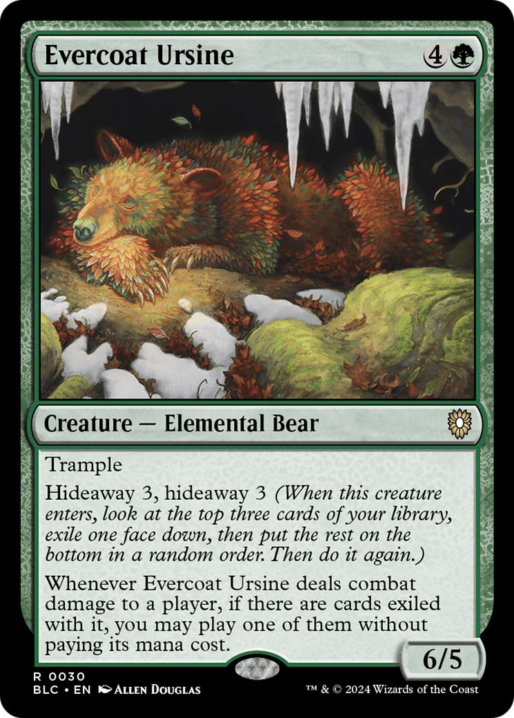 Evercoat Ursine [Bloomburrow Commander] | Gamer Loot