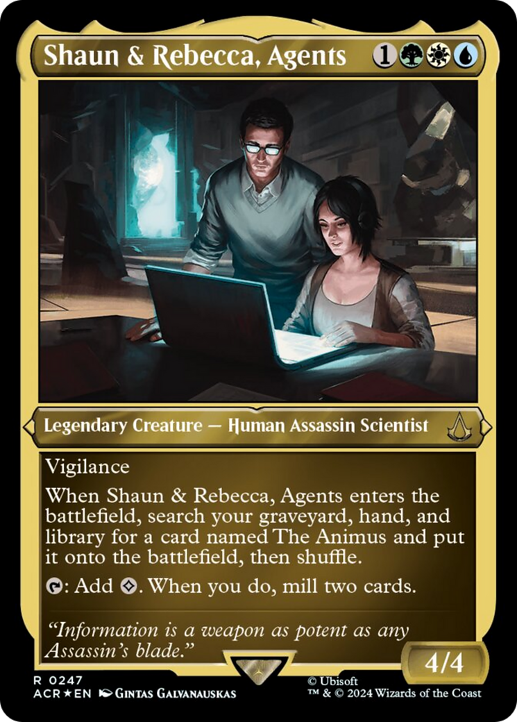 Shaun & Rebecca, Agents (Foil Etched) [Assassin's Creed] | Gamer Loot