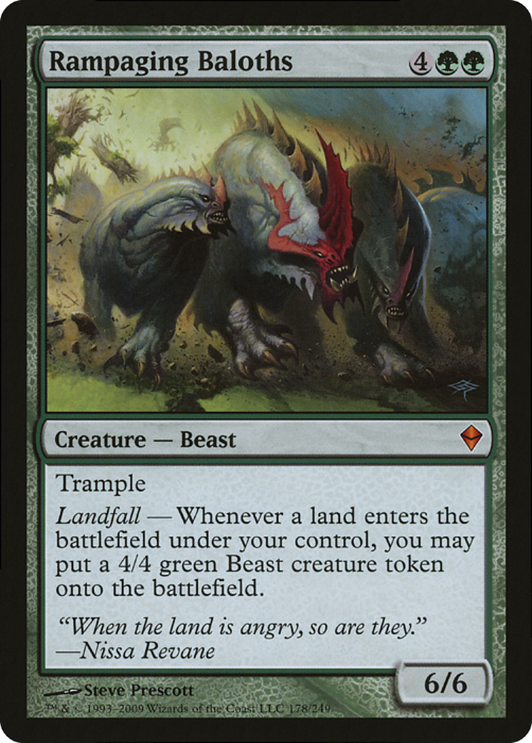 Rampaging Baloths (Zendikar) (Oversized) [Oversize Cards] | Gamer Loot