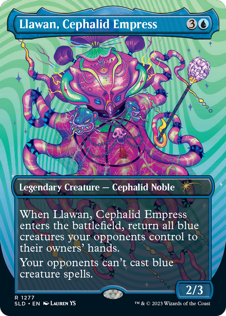 Llawan, Cephalid Empress (Borderless) [Secret Lair Drop Series] | Gamer Loot