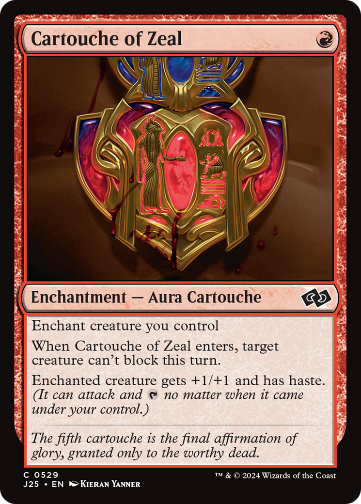 Cartouche of Zeal [Foundations Jumpstart] | Gamer Loot