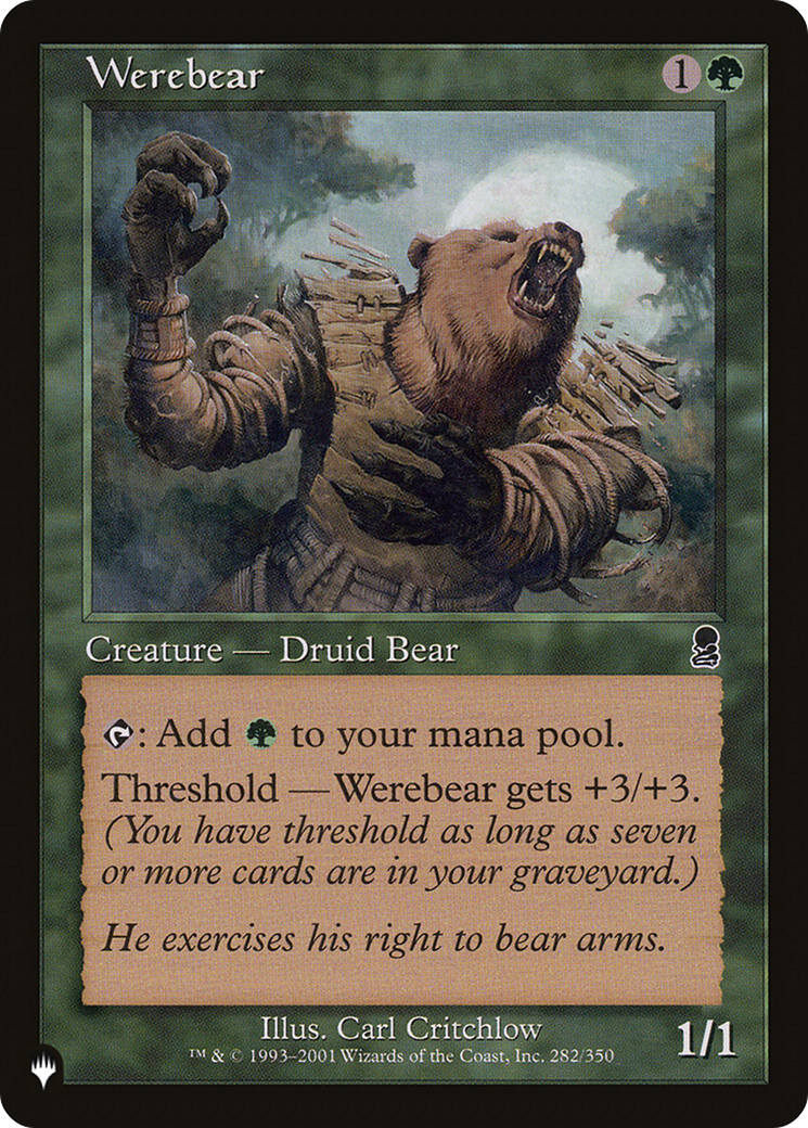 Werebear [The List Reprints] | Gamer Loot