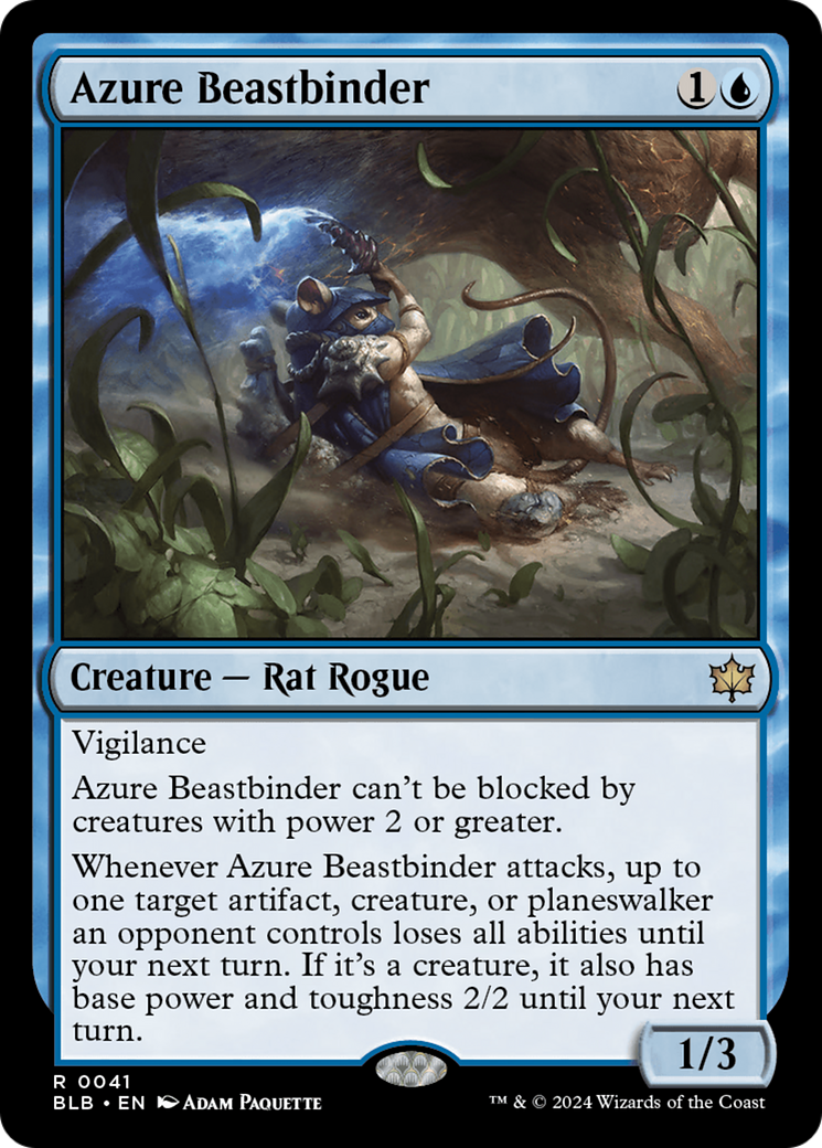 Azure Beastbinder [Bloomburrow] | Gamer Loot