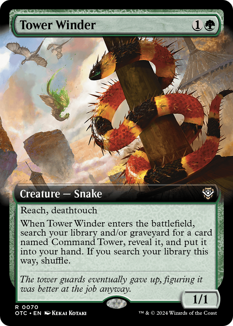 Tower Winder (Extended Art) [Outlaws of Thunder Junction Commander] | Gamer Loot